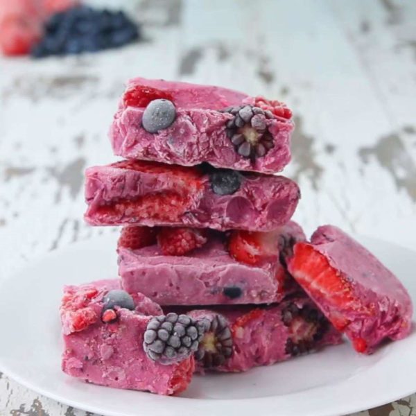 Mixed Berry Yogurt Bark